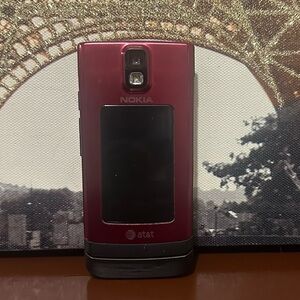 Nokia Red Flip Phone Sleek Design